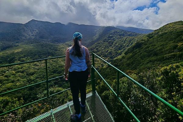 Miravalles Viewpoints Trail with Suspension Bridge and Hidden Waterfall near Bagaces