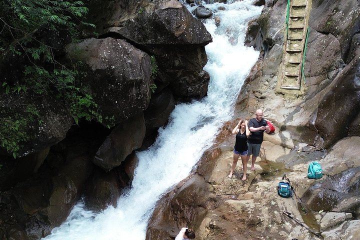 Miravalles Viewpoints Trail with Suspension Bridge and Hidden Waterfall near Bagaces (11/12)