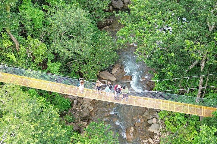 Miravalles Viewpoints Trail with Suspension Bridge and Hidden Waterfall near Bagaces (10/12)