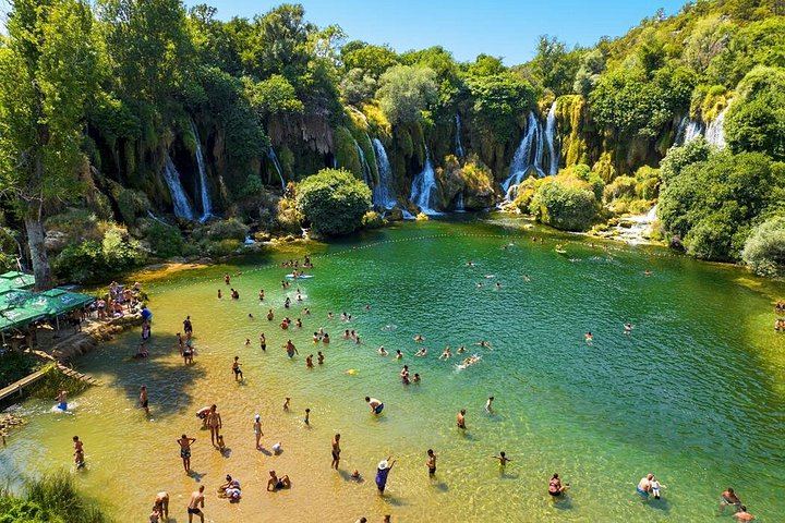 Mostar Old Town Walk and Kravice Falls from Dubrovnik by Coach, Neum Coffee Stop (9/12)