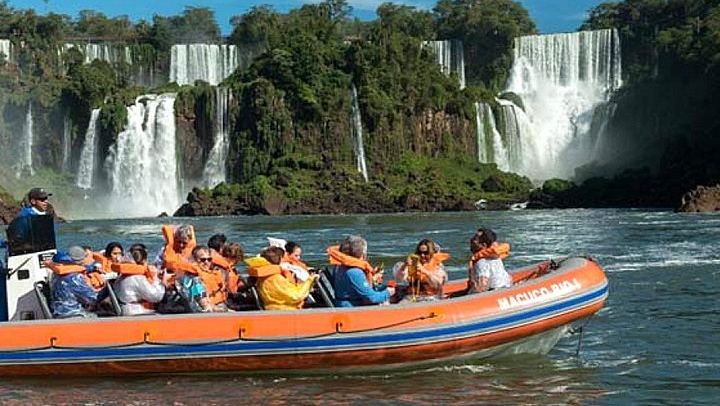 Iguazu Argentine Falls with Speedboat under the Falls and 4x4 Jungle Truck (2/3)