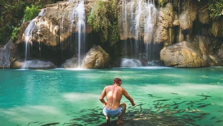 Private All-Inclusive Erawan Falls, Long-Tail Boat and River Kwai Day Tour (1/12)