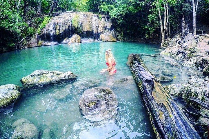 Private All-Inclusive Erawan Falls, Long-Tail Boat and River Kwai Day Tour (12/12)
