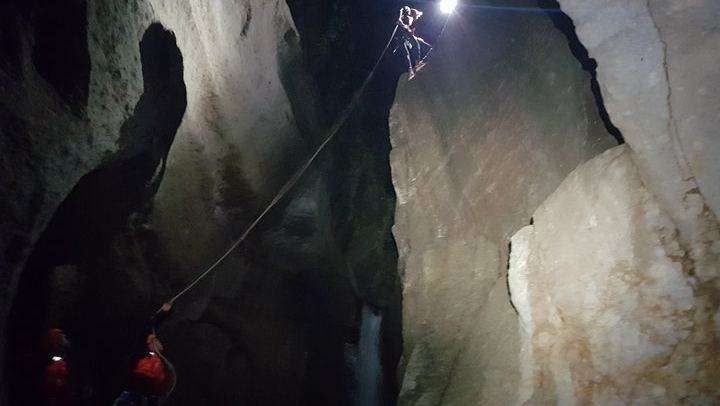 Night Canyoning with Extreme Dominica: Helmet-Light Descent Through Rainforest Gorges (1/7)