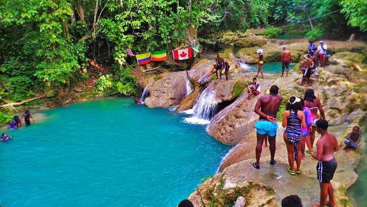 Blue Hole Pools and Reggae Hill River Garden Day Trip from Ocho Rios with Pickup (4/12)