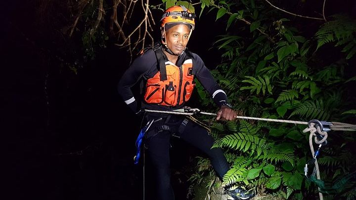 Night Canyoning with Extreme Dominica: Helmet-Light Descent Through Rainforest Gorges (4/7)