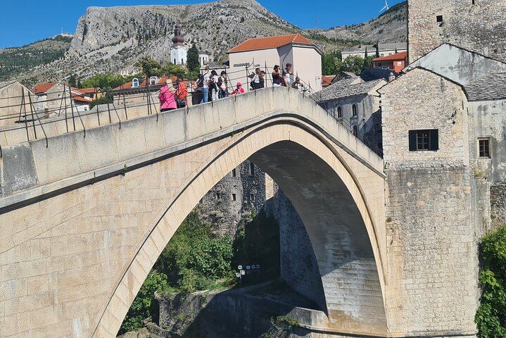 Mostar and Kravice Falls from Dubrovnik, Long Waterfall Stay, Up to 7 Guests (10/12)