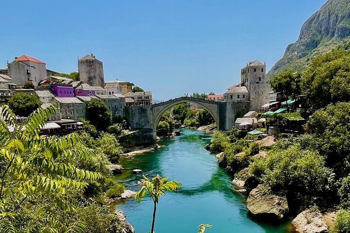 Mostar and Kravice Falls from Dubrovnik, Long Waterfall Stay, Up to 7 Guests (9/12)