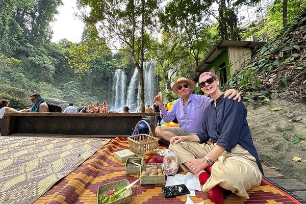Phnom Kulen Waterfall and 1000 Lingas Day Tour with Snacks, Fresh Fruit and Village Stop