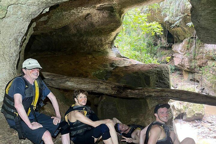 Charco Azul Cave, Waterfall and River Day Trip with 8 to 27 Foot Cliff Jumps (7/12)