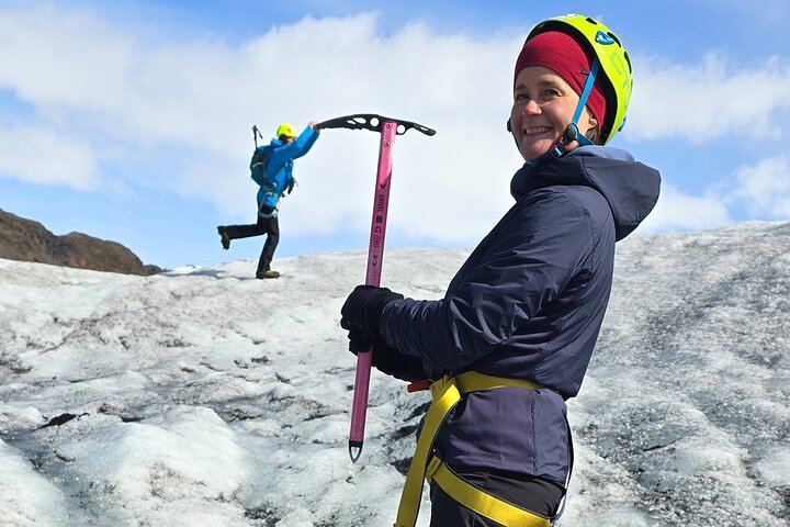 Solheimajokull Glacier Hike and Seljalandsfoss Day Trip with Sky Lagoon Pure Package (1/12)