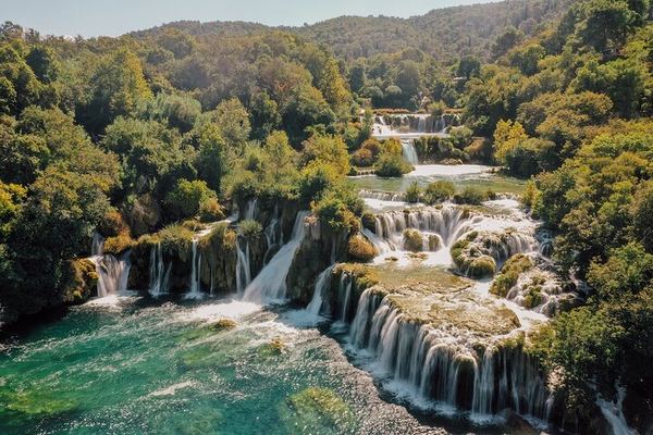 Private Full-Day Krka Waterfalls Tour from Split with Wooden Boat and Winery Stop