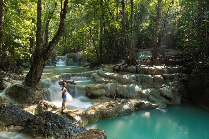 Private Erawan Falls, Death Railway Train Ride and Muang Mallika Tour from Bangkok (4/5)