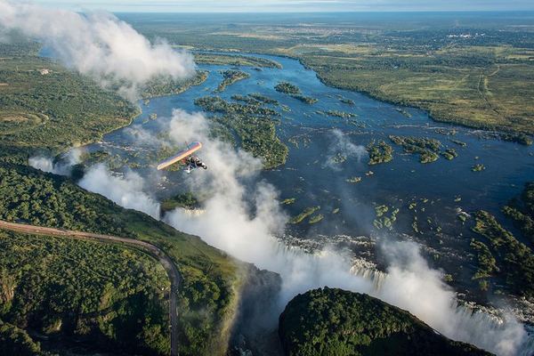 Private Microlight Flight above Victoria Falls and the Zambezi Gorge, Leaving from Zambia