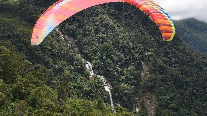 Private Paragliding Flight, Waterfall Hike and Mindfulness Session from Medellin (1/12)