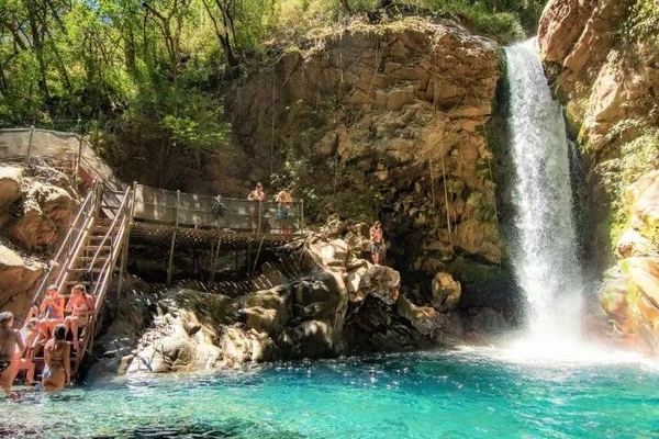 Private Oropendola Waterfall and Rio Negro Hot Springs Tour from Hacienda Guachipelin