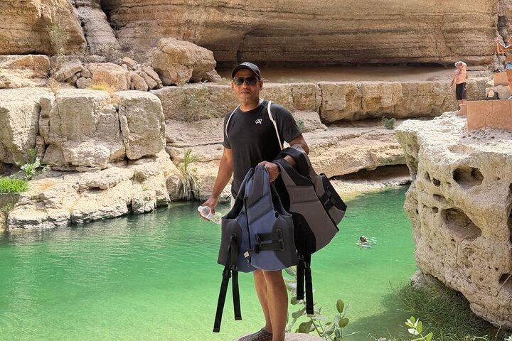 Private Wadi Shab Adventure with Restaurant Lunch Stop, Sinkhole and White Sand Beach (3/12)