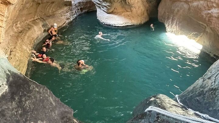 Private Wadi Shab Hike and Swim Day for Up to 6 from Muscat, Sinkhole and Fins Beach (4/12)