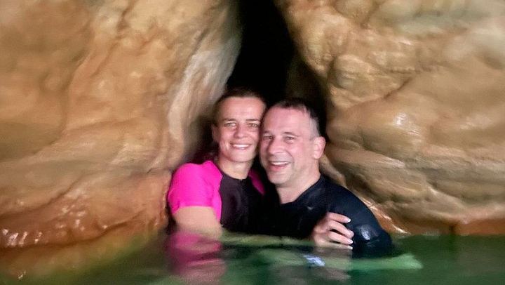 Private Wadi Shab Hike and Swim Day for Up to 6 from Muscat, Sinkhole and Fins Beach (3/12)
