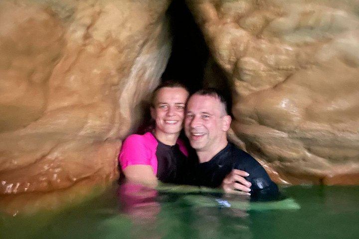 Private Wadi Shab Hike and Swim Day for Up to 6 from Muscat, Sinkhole and Fins Beach (3/12)
