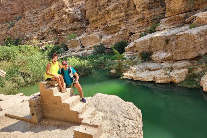 Private Wadi Shab Hike and Swim Day for Up to 6 from Muscat, Sinkhole and Fins Beach (10/12)