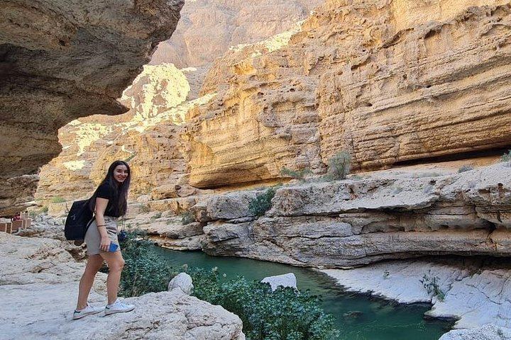 Private Wadi Shab Hike and Swim Day for Up to 6 from Muscat, Sinkhole and Fins Beach (5/12)