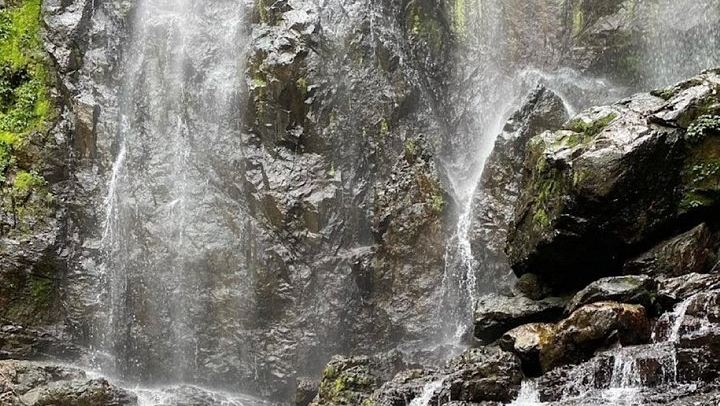 Hidden Waterfall 2.0 Mountain Hike with Boulders and a 150-Foot Fall (1/7)