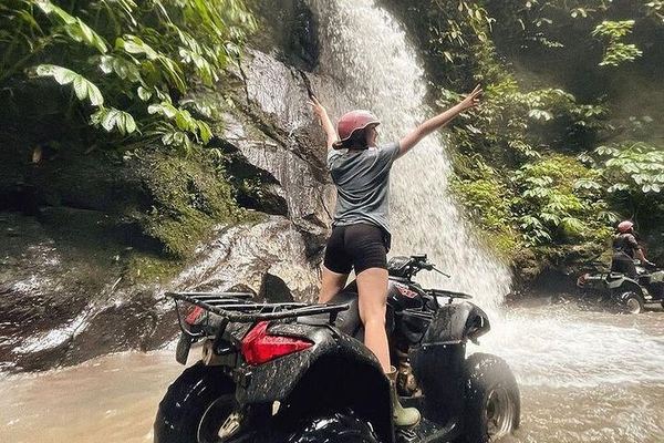 Payangan Quad Bike Ride with Long Tunnel, Big Waterfall, Shower and Lunch