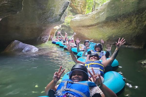 Charco Azul Cave Tubing and Waterfall Hike from Doramar Plaza, Dorado