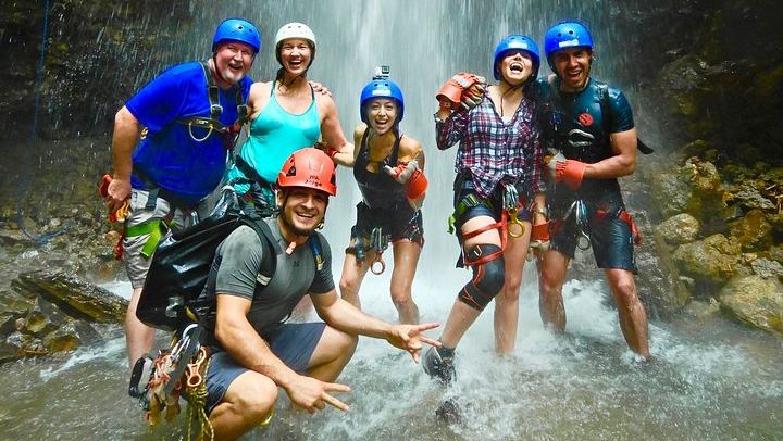 Pure Trek Waterfall Rappel plus Club Rio Activities and Hot Springs, La Fortuna (1/6)