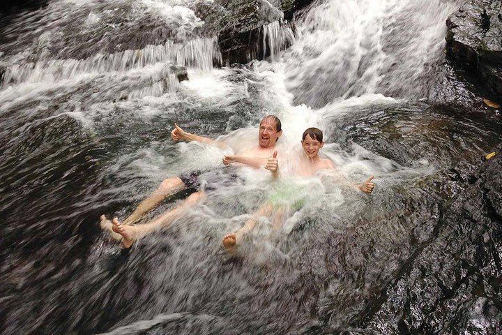 Hacienda Ebano Double Waterfall Hike by 4x4 Safari Truck, Jade Waterfall Swim and Lunch (1/11)