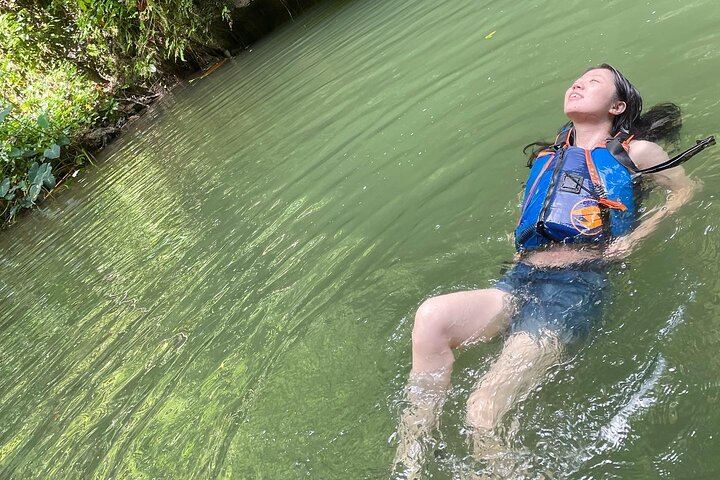 Charco Azul Cave, Waterfall and River Day Trip with 8 to 27 Foot Cliff Jumps (6/12)