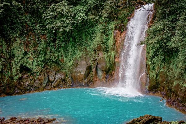 Rio Celeste Waterfall Hike from La Fortuna with Air-Conditioned Transport