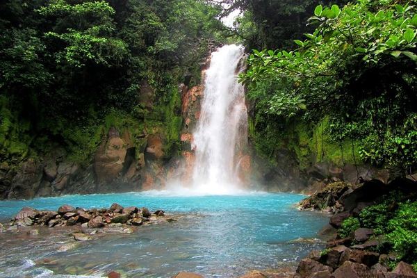 Rio Celeste Hike to Los Teñideros, Waterfall and River Swim at Don Alexis Farm