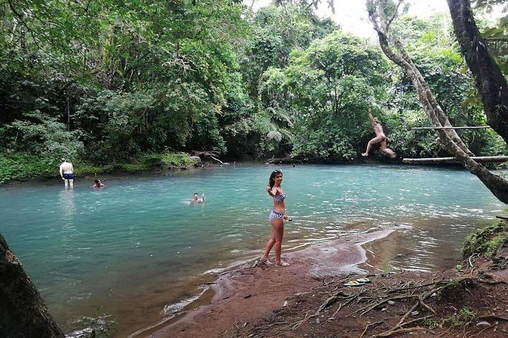 Rio Celeste Hike to Los Teñideros, Waterfall and River Swim at Don Alexis Farm (9/12)
