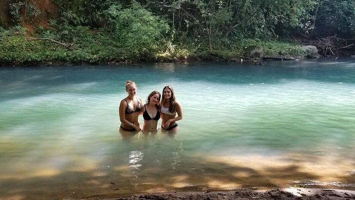 Rio Celeste Hike to Los Teñideros, Waterfall and River Swim at Don Alexis Farm (2/12)