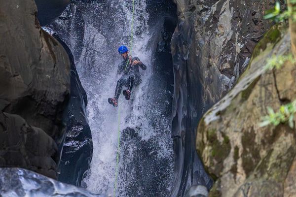 Level 2 Canyoning at Salto do Cabrito with Hot Springs, Sao Miguel Azores