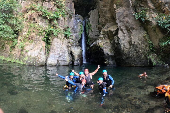 Level 2 Canyoning at Salto do Cabrito with Hot Springs, Sao Miguel Azores (3/11)