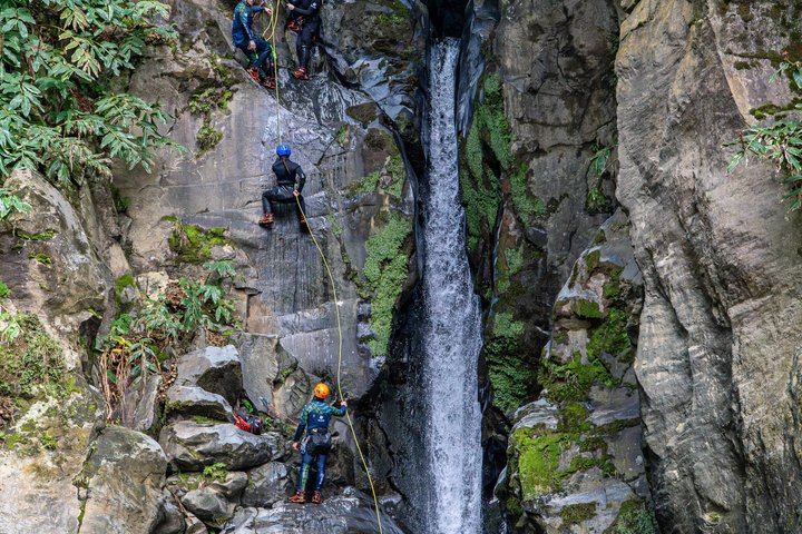 Level 2 Canyoning at Salto do Cabrito with Hot Springs, Sao Miguel Azores (4/11)
