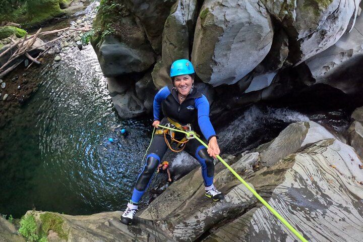 Level 2 Canyoning at Salto do Cabrito with Hot Springs, Sao Miguel Azores (5/11)