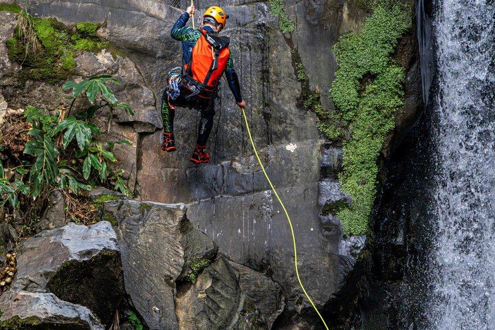 Level 2 Canyoning at Salto do Cabrito with Hot Springs, Sao Miguel Azores (2/11)