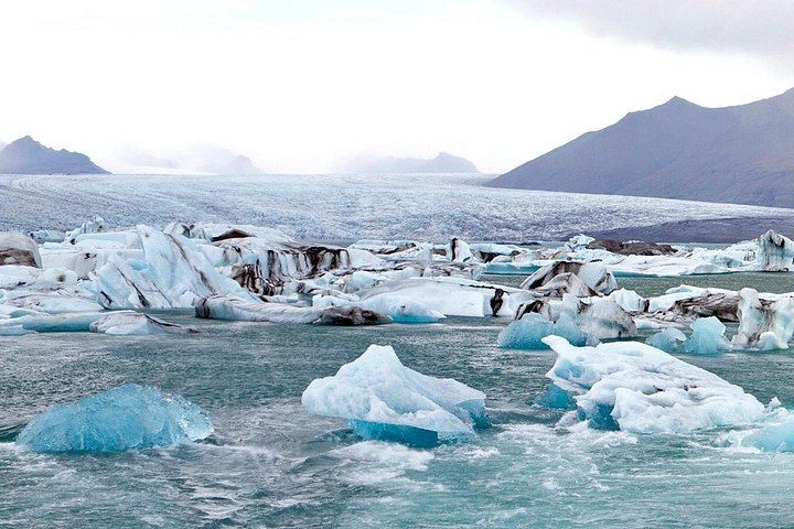 Jokulsarlon Iceberg Boat Cruise and South Coast Day Tour from Reykjavik BSI Terminal (11/12)