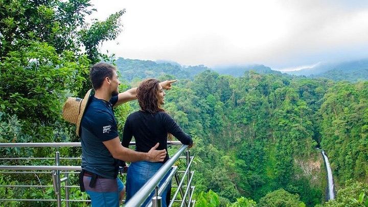 La Fortuna Waterfall, Arenal Ecological Park and El Choyin Hot River, Sloth Park Start (3/12)
