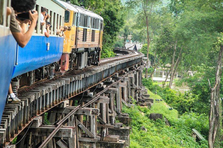 Private Erawan Falls, Death Railway Train Ride and Muang Mallika Tour from Bangkok (2/5)