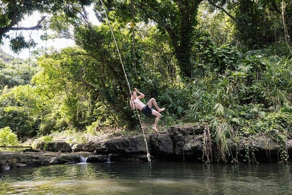 Huleia River Kayak and Hidden Valley Falls Hike from Nawiliwili, Motorized Canoe Return