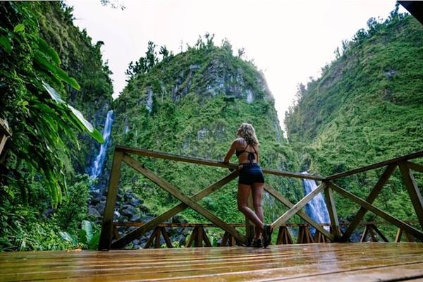 Small-Group Dominica Waterfall Day for 2-5 Couples: Ti Tou Gorge, Champagne Reef