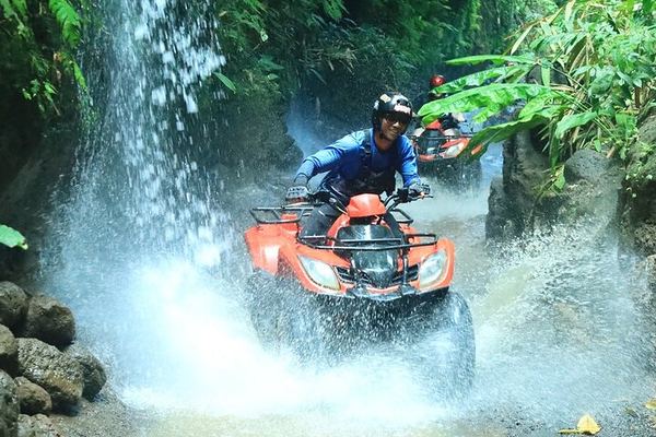 Ubud ATV Quad Ride with Gorilla Statue, Tunnel, Waterfall and Lunch