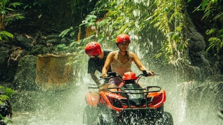 Ubud ATV Quad Bike Ride Through Underground Tunnel and Waterfall Plunge Pool (4/12)