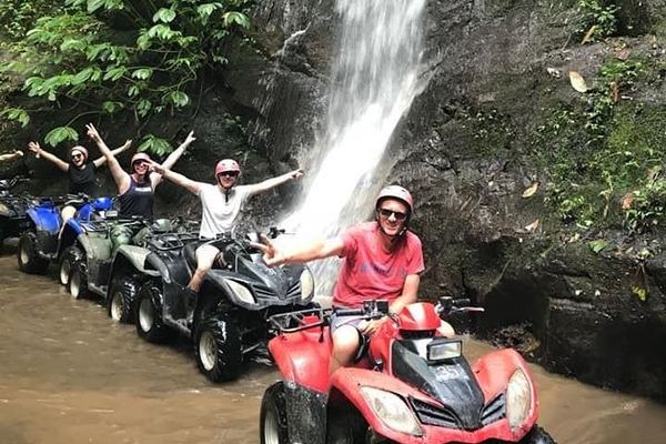 Ubud ATV Quad Bike Ride Through Underground Tunnel and Waterfall Plunge Pool