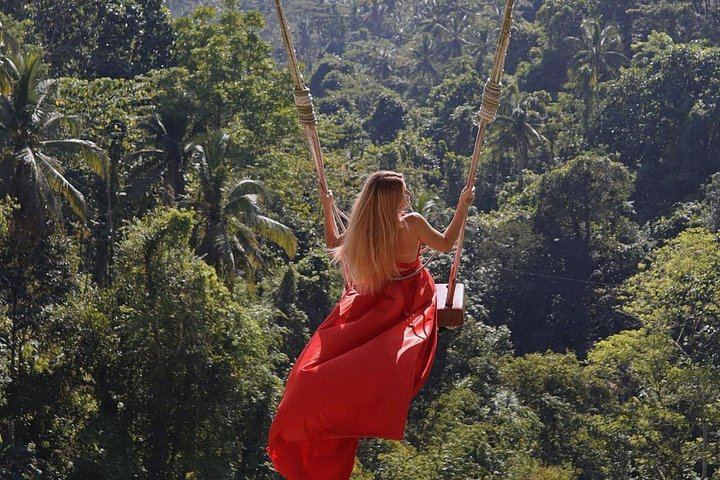 Ubud Guided Day with Hotel Pickup: Waterfalls, Holy Spring Temple, Aloha Swing (7/7)